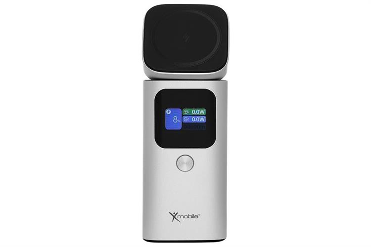 Pin sạc dự phòng 15000mAh Không dây Magnetic Qi2 Type C PD QC 3.0 100W Xmobile JP339 Màu Bạc