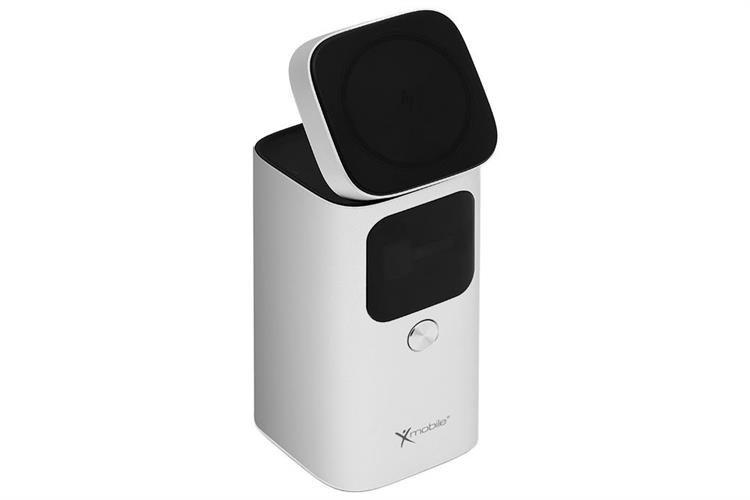 Pin sạc dự phòng 15000mAh Không dây Magnetic Qi2 Type C PD QC 3.0 100W Xmobile JP339 Màu Bạc