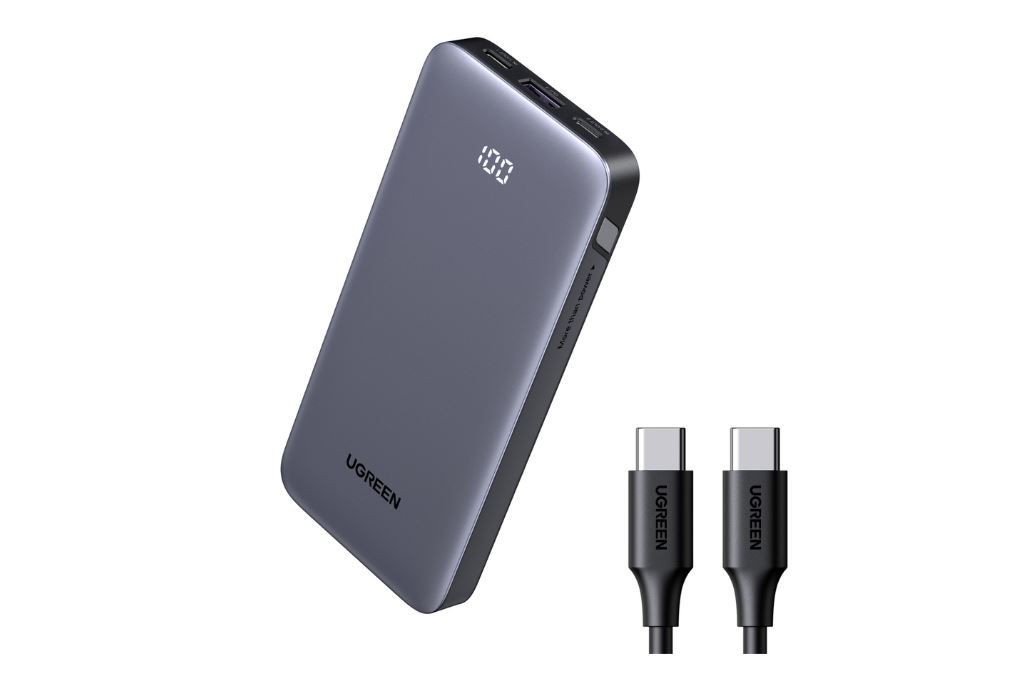 Pin sạc dự phòng Polymer 10000mAh Type C PD QC 3.0 30W Ugreen PB535 Màu Xám