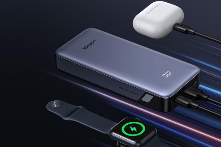 Pin sạc dự phòng Polymer 20000mAh Type C PD QC 3.0 30W Ugreen PB532 Màu Xám