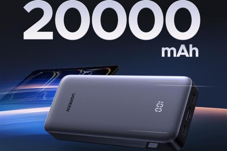Pin sạc dự phòng Polymer 20000mAh Type C PD QC 3.0 30W Ugreen PB532 Màu Xám