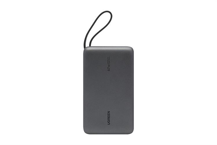 Pin sạc dự phòng 20000mAh Type C PD QC 3.0 67W Ugreen PB550 kèm Cáp Type C Màu Xám
