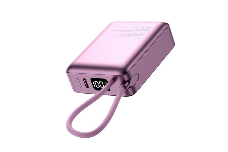 Pin sạc dự phòng Polymer 10000mAh Type C PD 22.5W Xmobile F13 kèm Cáp Type C Màu Hồng