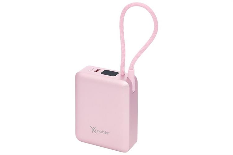 Pin sạc dự phòng Polymer 10000mAh Type C PD 22.5W Xmobile F13 kèm Cáp Type C Màu Hồng