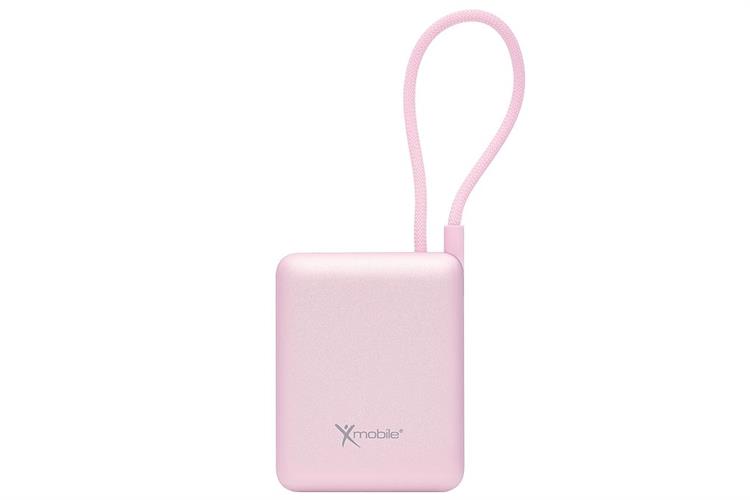 Pin sạc dự phòng Polymer 10000mAh Type C PD 22.5W Xmobile F13 kèm Cáp Type C Màu Hồng