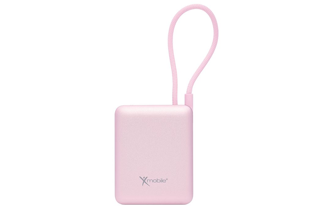 Pin sạc dự phòng Polymer 10000mAh Type C PD 22.5W Xmobile F13 kèm Cáp Type C Màu Hồng