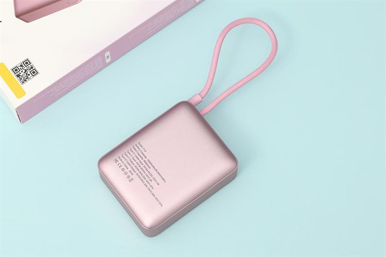 Pin sạc dự phòng Polymer 10000mAh Type C PD 22.5W Xmobile F13 kèm Cáp Type C Màu Hồng