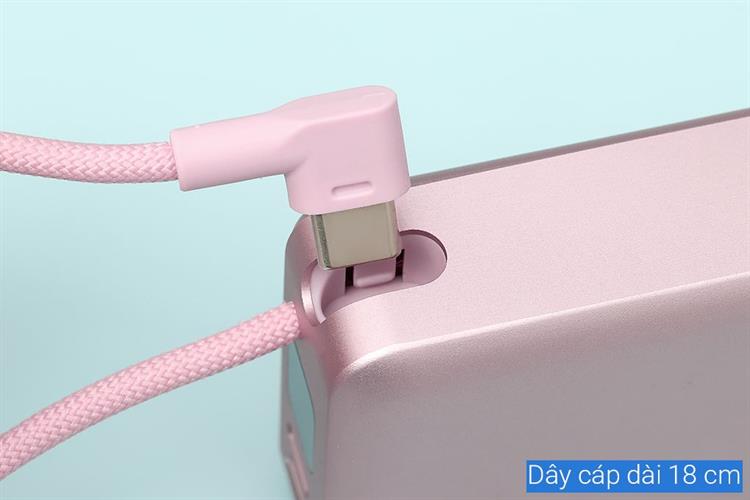 Pin sạc dự phòng Polymer 10000mAh Type C PD 22.5W Xmobile F13 kèm Cáp Type C Màu Hồng