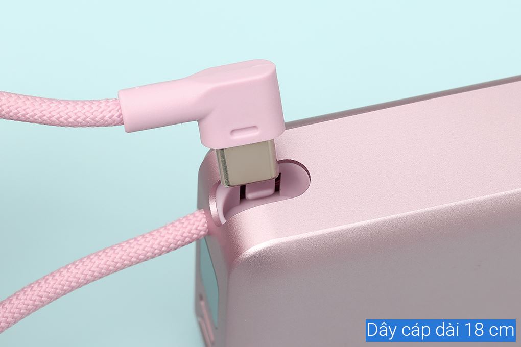Pin sạc dự phòng Polymer 10000mAh Type C PD 22.5W Xmobile F13 kèm Cáp Type C Màu Hồng