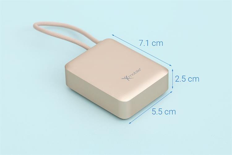 Pin sạc dự phòng Polymer 10000mAh Type C PD 22.5W Xmobile F13 kèm Cáp Type C Màu Vàng