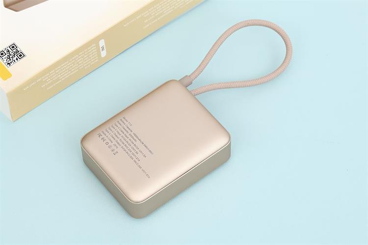 Pin sạc dự phòng Polymer 10000mAh Type C PD 22.5W Xmobile F13 kèm Cáp Type C Màu Vàng
