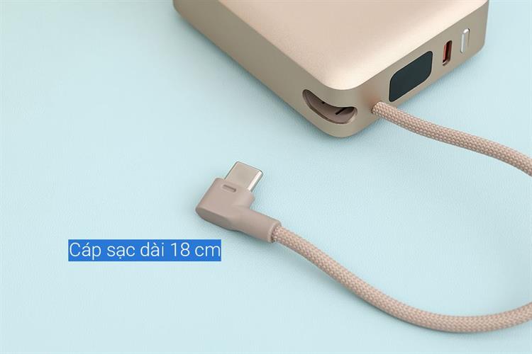 Pin sạc dự phòng Polymer 10000mAh Type C PD 22.5W Xmobile F13 kèm Cáp Type C Màu Vàng
