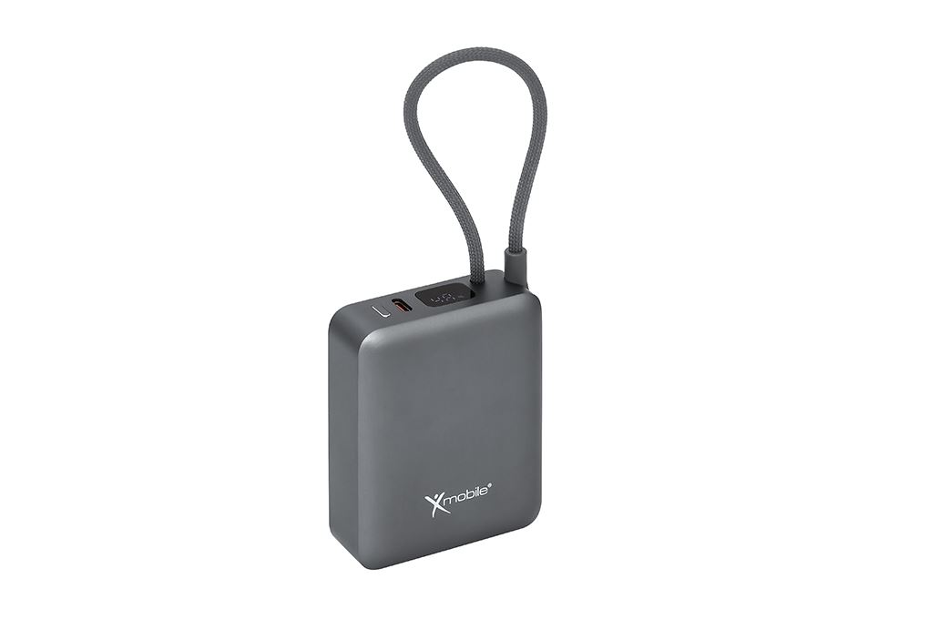 Pin sạc dự phòng Polymer 10000mAh Type C PD 22.5W Xmobile F13 kèm Cáp Type C Màu Xám