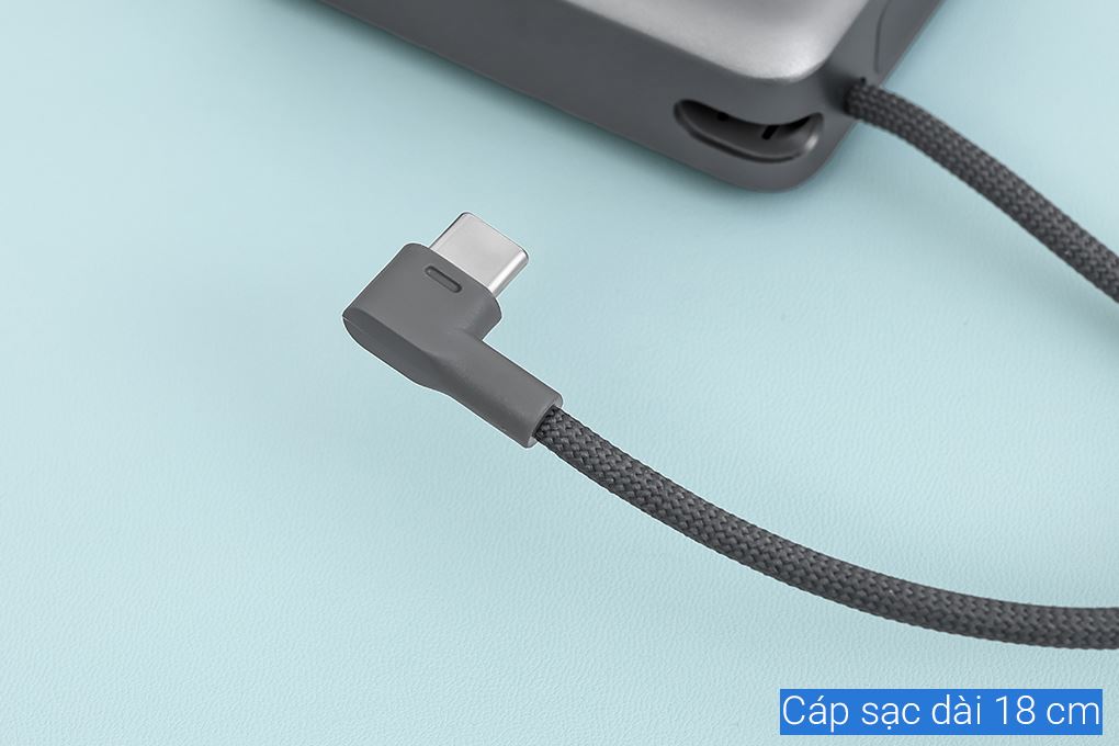 Pin sạc dự phòng Polymer 10000mAh Type C PD 22.5W Xmobile F13 kèm Cáp Type C Màu Xám