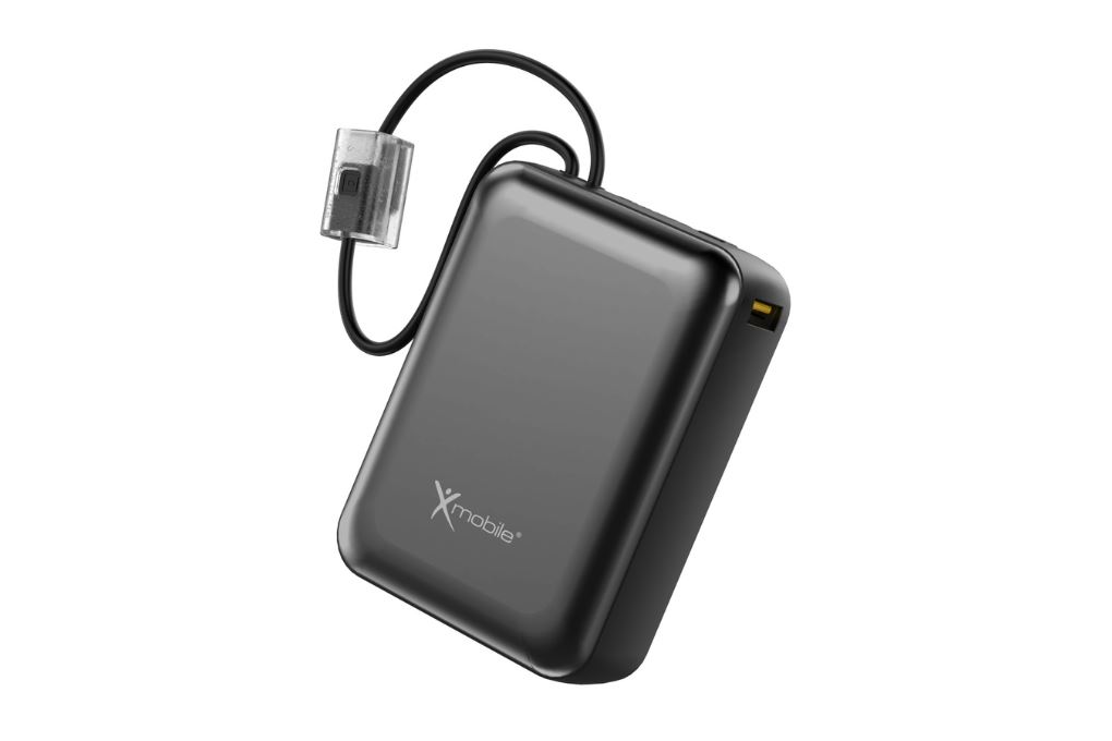Pin sạc dự phòng Polymer 20000mAh Type C PD QC 3.0 22.5W Xmobile H32 kèm Cáp Lightning và Type C Màu Đen