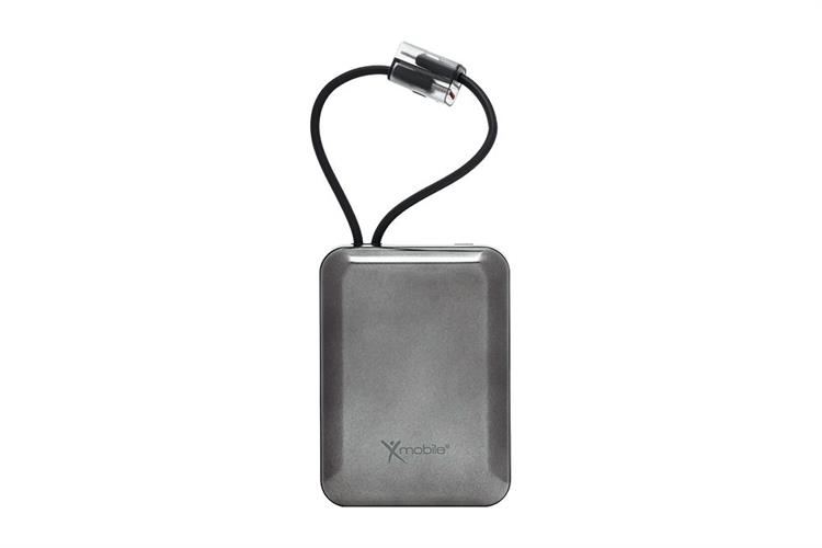 Pin sạc dự phòng Polymer 20000mAh Type C PD QC 3.0 22.5W Xmobile H32 kèm Cáp Lightning và Type C Màu Đen