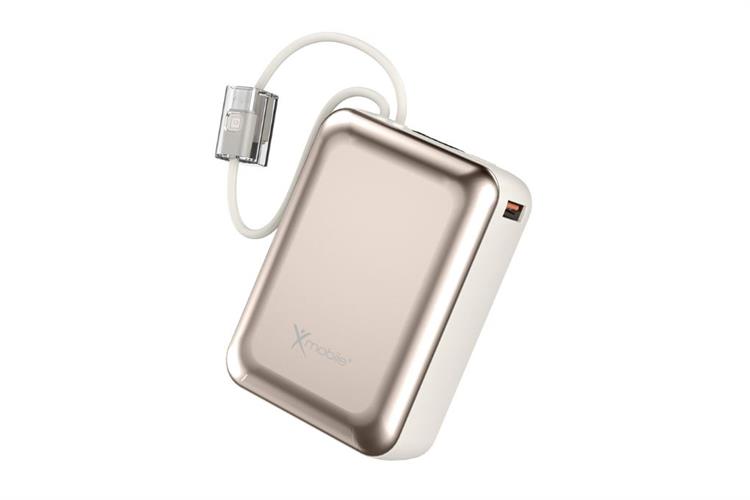 Pin sạc dự phòng Polymer 20000mAh Type C PD QC 3.0 22.5W Xmobile H32 kèm Cáp Lightning và Type C Màu Vàng