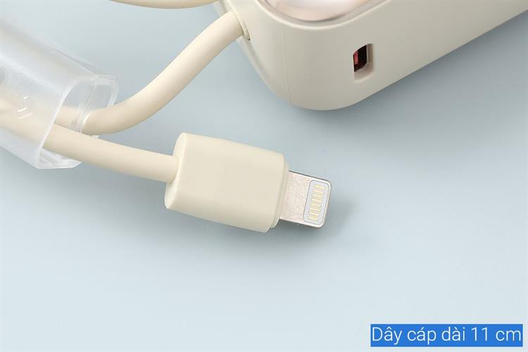 Pin sạc dự phòng Polymer 20000mAh Type C PD QC 3.0 22.5W Xmobile H32 kèm Cáp Lightning và Type C Màu Vàng