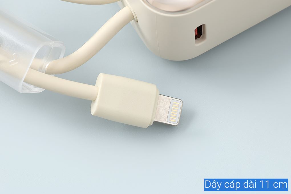 Pin sạc dự phòng Polymer 20000mAh Type C PD QC 3.0 22.5W Xmobile H32 kèm Cáp Lightning và Type C Màu Vàng