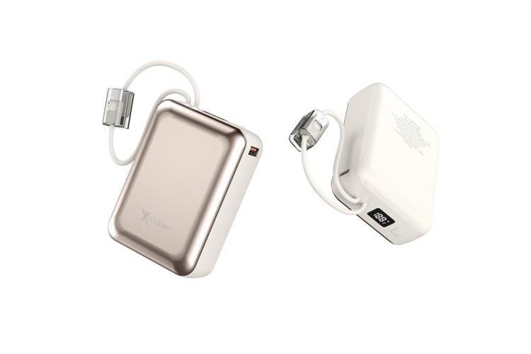 Pin sạc dự phòng Polymer 20000mAh Type C PD QC 3.0 22.5W Xmobile H32 kèm Cáp Lightning và Type C Màu Vàng