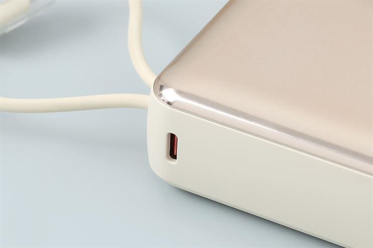 Pin sạc dự phòng Polymer 20000mAh Type C PD QC 3.0 22.5W Xmobile H32 kèm Cáp Lightning và Type C Màu Vàng