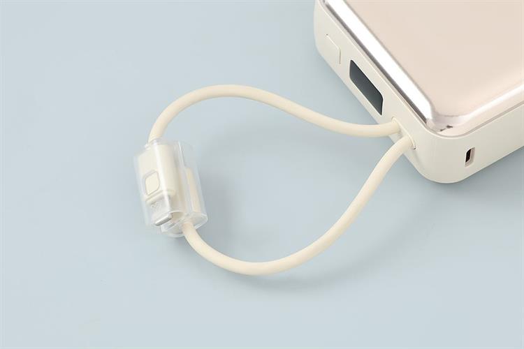 Pin sạc dự phòng Polymer 20000mAh Type C PD QC 3.0 22.5W Xmobile H32 kèm Cáp Lightning và Type C Màu Vàng