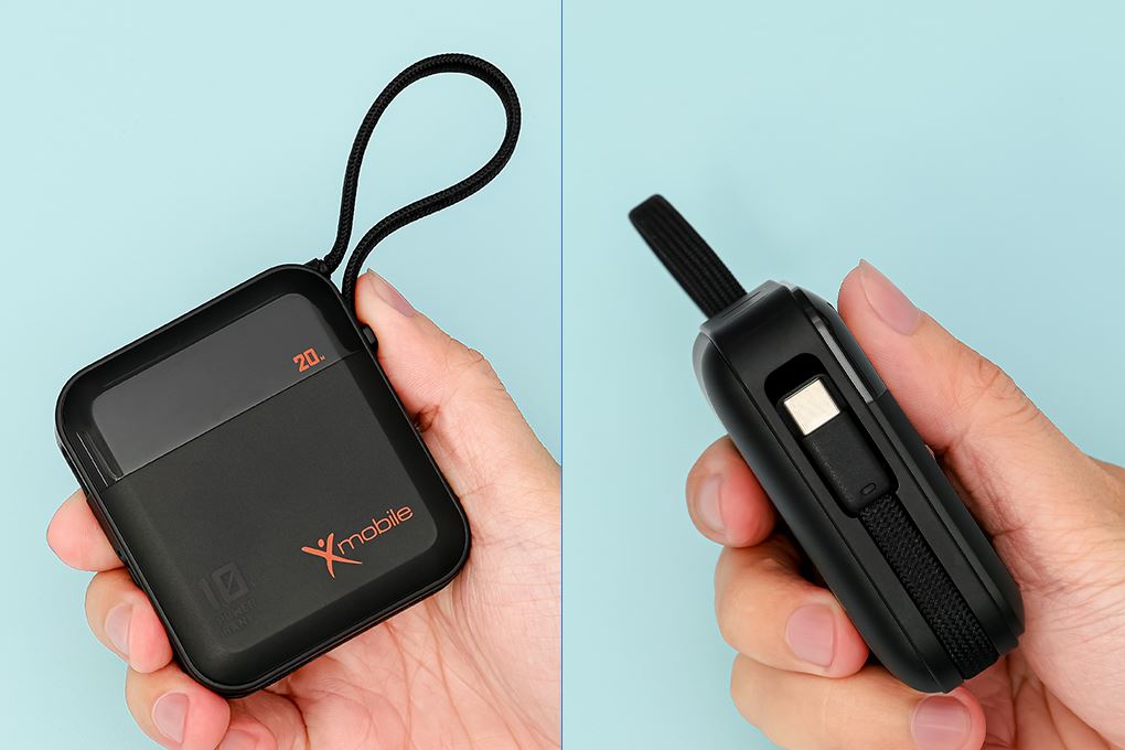 Pin sạc dự phòng Polymer 10000mAh Type C PD 20W Xmobile DS2254A kèm Cáp Type C - 10