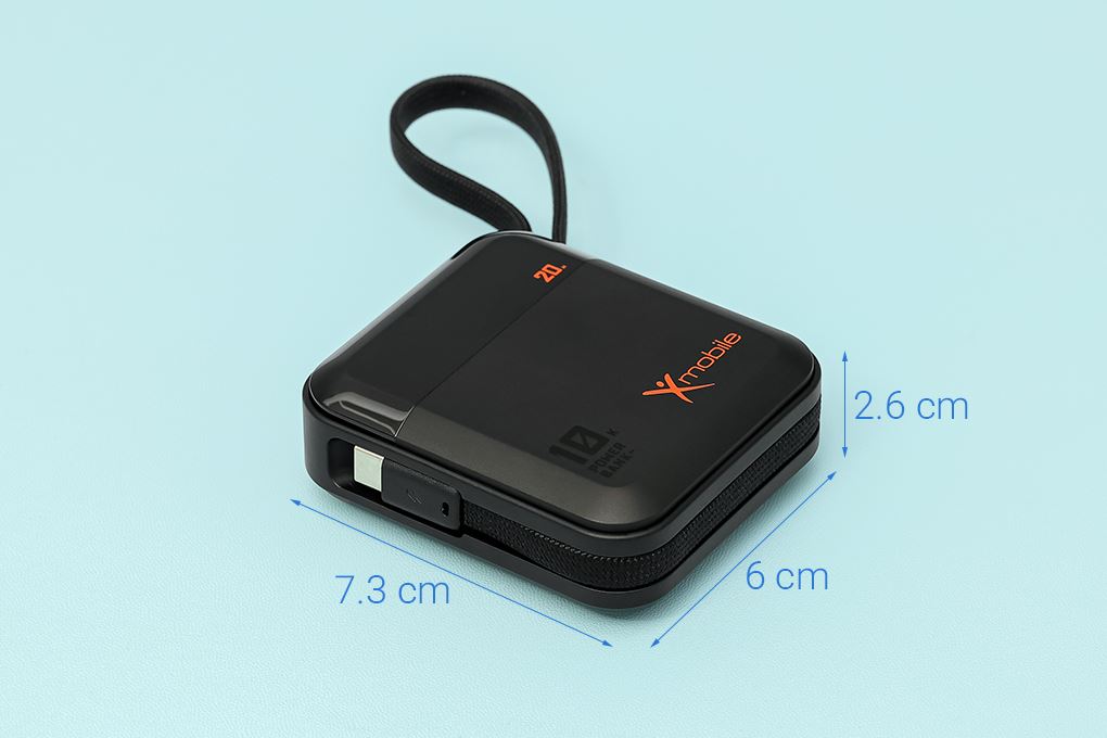 Pin sạc dự phòng Polymer 10000mAh Type C PD 20W Xmobile DS2254A kèm Cáp Type C - 11