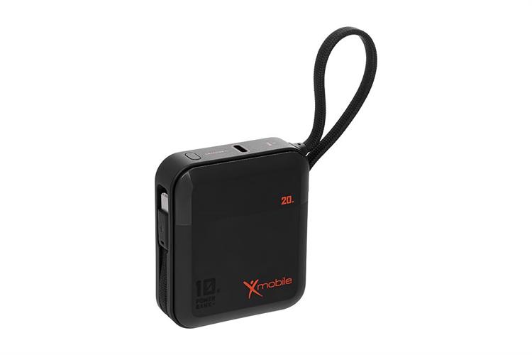 Pin sạc dự phòng Polymer 10000mAh Type C PD 20W Xmobile DS2254A kèm Cáp Type C Màu Đen