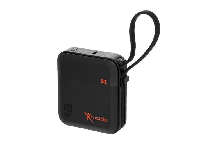 Pin sạc dự phòng Polymer 10000mAh Type C PD 20W Xmobile DS2254A kèm Cáp Type C Màu Đen