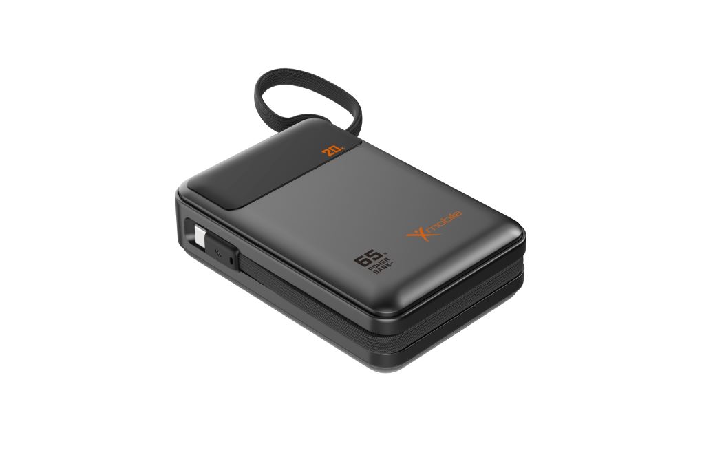 Pin sạc dự phòng Polymer 20000mAh Type C PD 65W Xmobile DS2294B kèm Cáp Type C Màu Đen