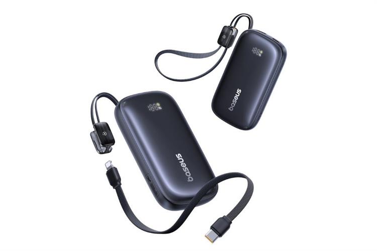 Pin sạc dự phòng 10000mAh Type C PD QC 3.0 22.5W Baseus Qpow 3 Ultra PPFLS-1022 kèm Cáp Lightning và Type C