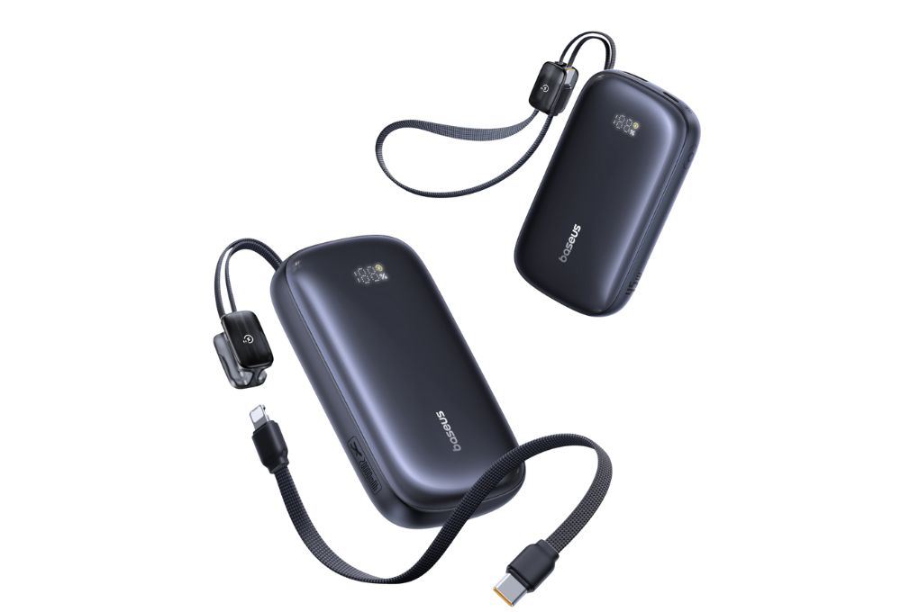 Pin sạc dự phòng 20000mAh Type C PD QC 3.0 45W Baseus Qpow 3 Ultra PPFLS-2045 kèm Cáp Lightning và Type C Màu Đen