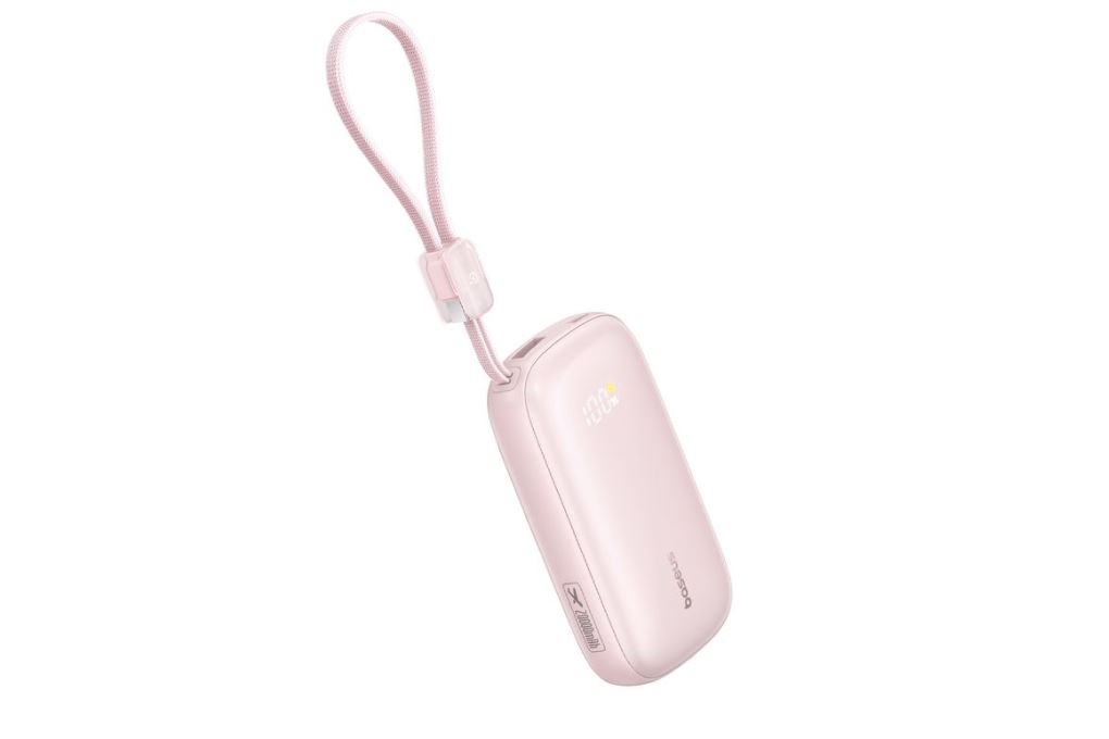 Pin sạc dự phòng 20000mAh Type C PD QC 3.0 45W Baseus Qpow 3 Ultra PPFLS-2045 kèm Cáp Lightning và Type C Màu Hồng