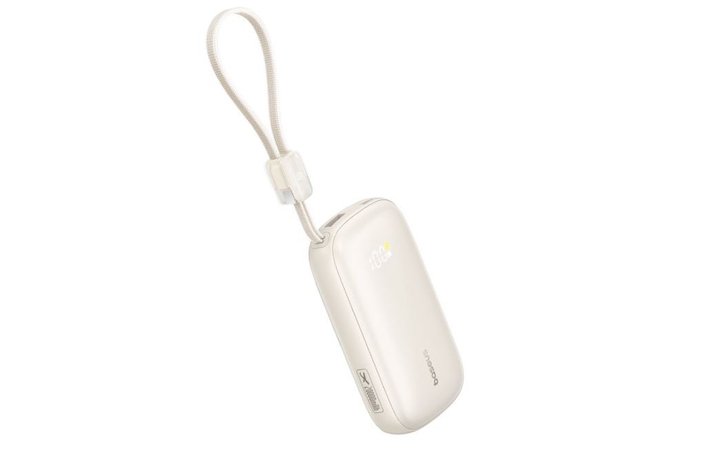 Pin sạc dự phòng 20000mAh Type C PD QC 3.0 45W Baseus Qpow 3 Ultra PPFLS-2045 kèm Cáp Lightning và Type C Màu Trắng