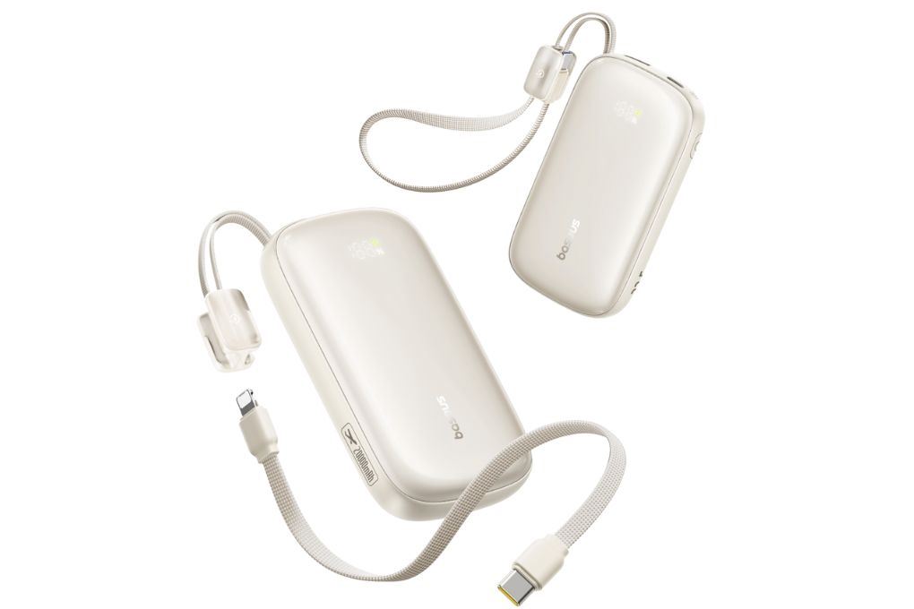 Pin sạc dự phòng 20000mAh Type C PD QC 3.0 45W Baseus Qpow 3 Ultra PPFLS-2045 kèm Cáp Lightning và Type C Màu Trắng