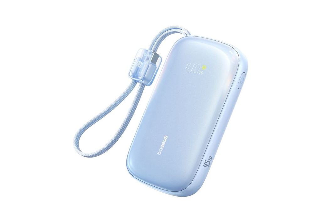Pin sạc dự phòng 20000mAh Type C PD QC 3.0 45W Baseus Qpow 3 Ultra PPFLS-2045 kèm Cáp Lightning và Type C Màu Xanh Dương