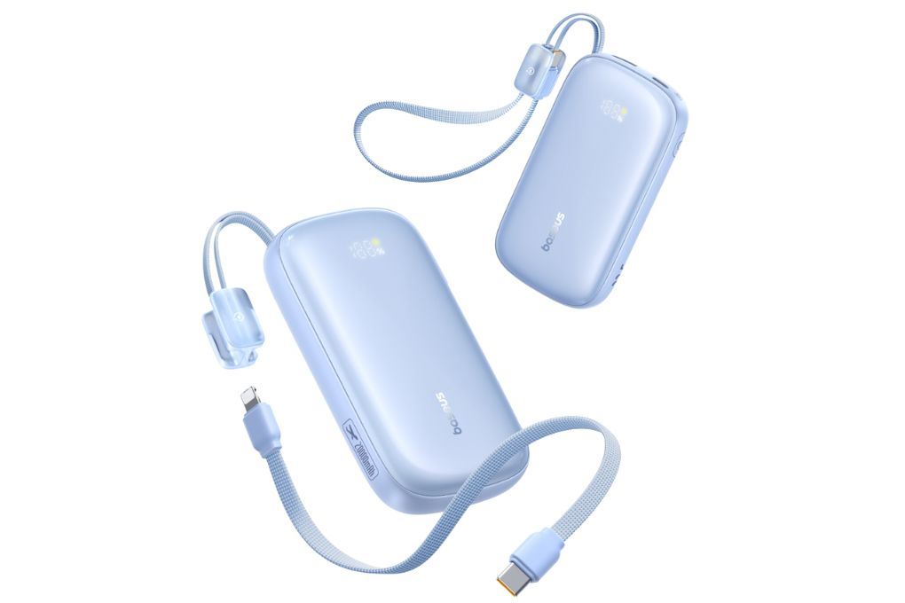 Pin sạc dự phòng 20000mAh Type C PD QC 3.0 45W Baseus Qpow 3 Ultra PPFLS-2045 kèm Cáp Lightning và Type C Màu Xanh Dương