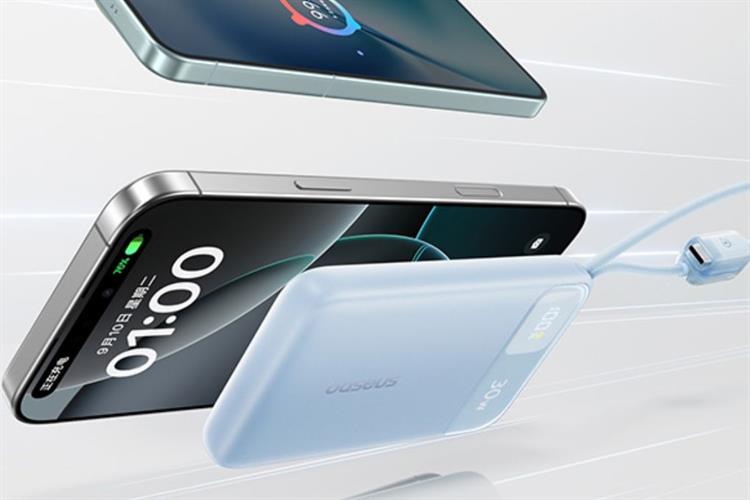 Pin sạc dự phòng 10000mAh Type C PD QC 3.0 30W Baseus Comet Pro E0027X kèm Cáp Lightning và Type C Màu Xanh Dương