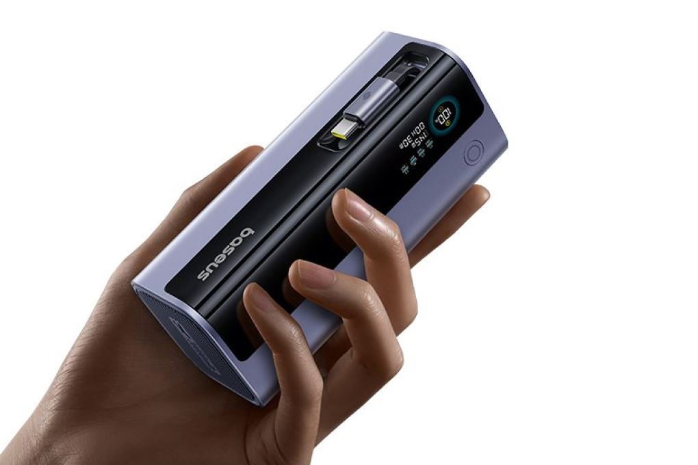 Pin sạc dự phòng 20000mAh Type C PD QC 3.0 145W Baseus EnerGeek GR11 kèm Cáp Dây Rút Type C Màu Đen