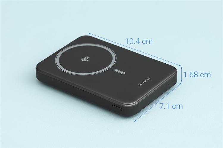Pin sạc dự phòng 10000mAh Không dây Magnetic Qi2 Type C PD 30W Xmobile JP387 Màu Xám