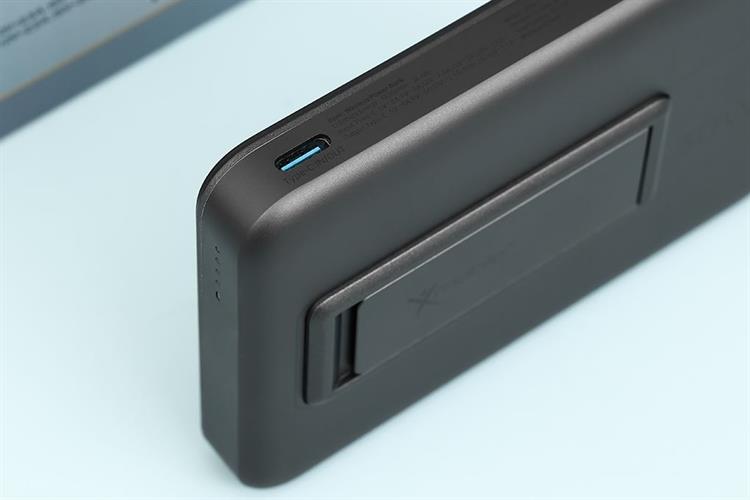 Pin sạc dự phòng 10000mAh Không dây Magnetic Qi2 Type C PD 30W Xmobile JP387 Màu Xám