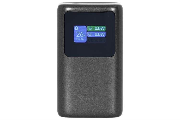 Pin sạc dự phòng 10000mAh Type C PD QC 3.0 45W Xmobile JP368 kèm Cáp Dây Rút Type C Màu Xám