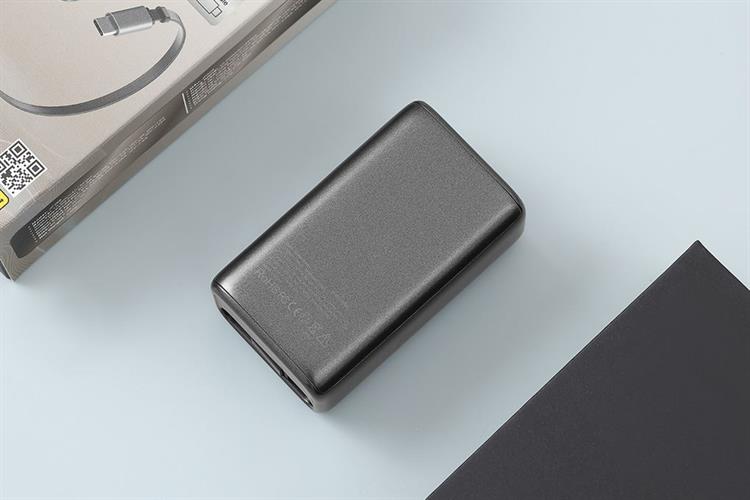 Pin sạc dự phòng 10000mAh Type C PD QC 3.0 45W Xmobile JP368 kèm Cáp Dây Rút Type C Màu Xám