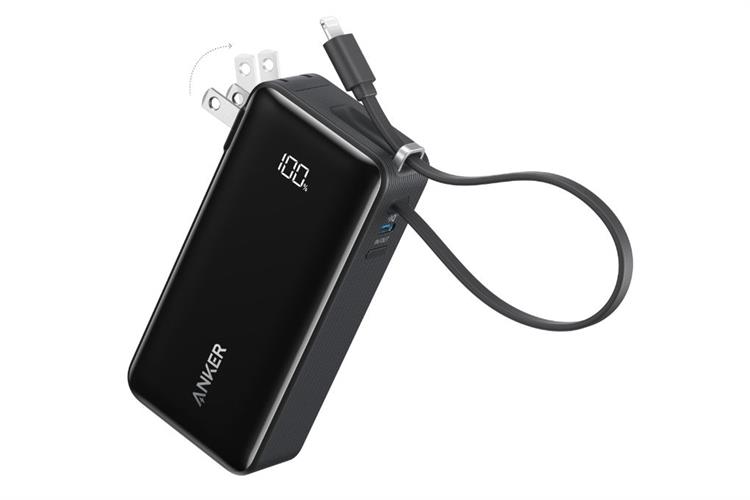 Pin sạc dự phòng Polymer 10000mAh kiêm Adapter Sạc Type C PD 30W Anker A1637 kèm Cáp Type C