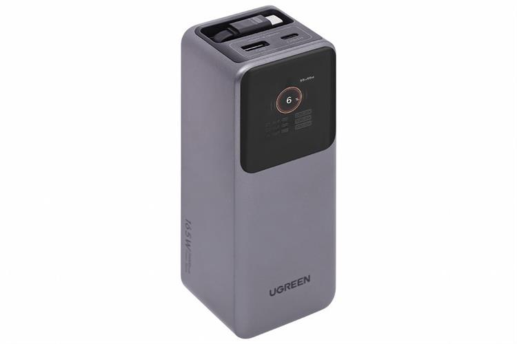Pin sạc dự phòng 20000mAh Type C PD QC 3.0 165W Ugreen PB726 kèm Cáp dây rút Type C Màu Xám
