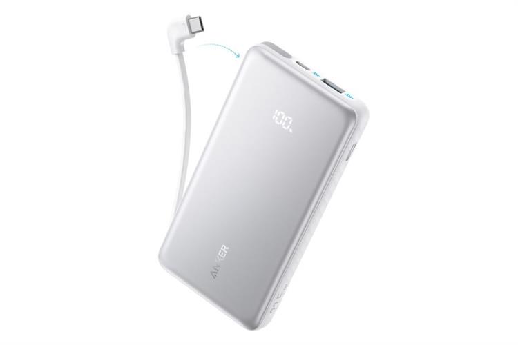 Pin sạc dự phòng 10000mAh Type C PD QC 3.0 22.5W Anker Zolo A110D kèm Cáp Type C Màu Trắng