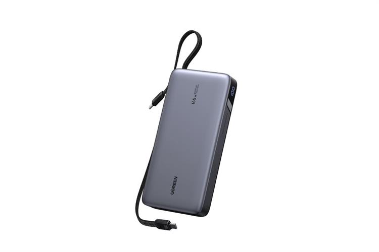 Pin sạc dự phòng 25000mAh Type C PD QC 3.0 165W Ugreen PB552 kèm Cáp Type C Màu Xám