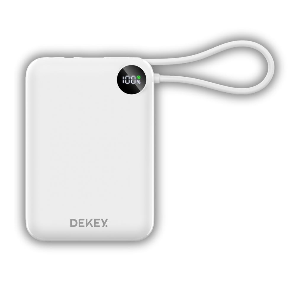 Pin sạc dự phòng Polymer 20000mAh Type-C QC 3.0 22.5W Dekey Power Pioneer P2788 kèm cáp Type-C - Trắng