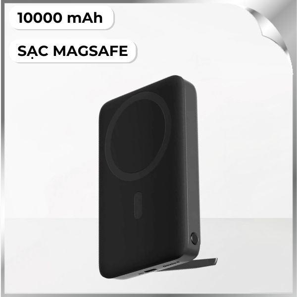 Pin sạc dự phòng Không dây Polymer 10000mAh Type C 30W Aukey PB-MS02 - Hồng